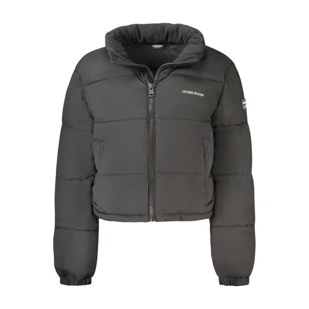 Guess Jeans Black Polyester Women Women's Jacket